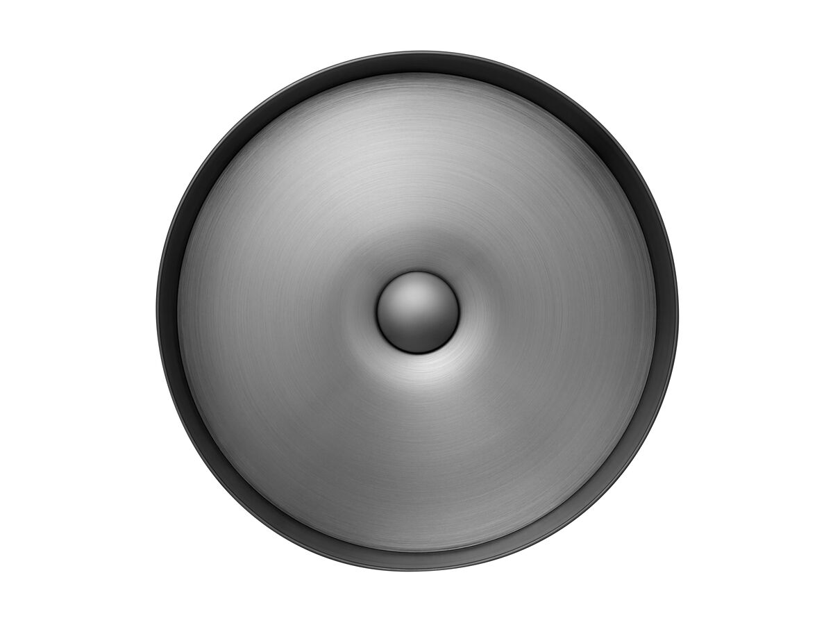 Reece Kado Aspect Stainless Steel Basin Round 400mm With Plug & Waste Brushed Gunmetal