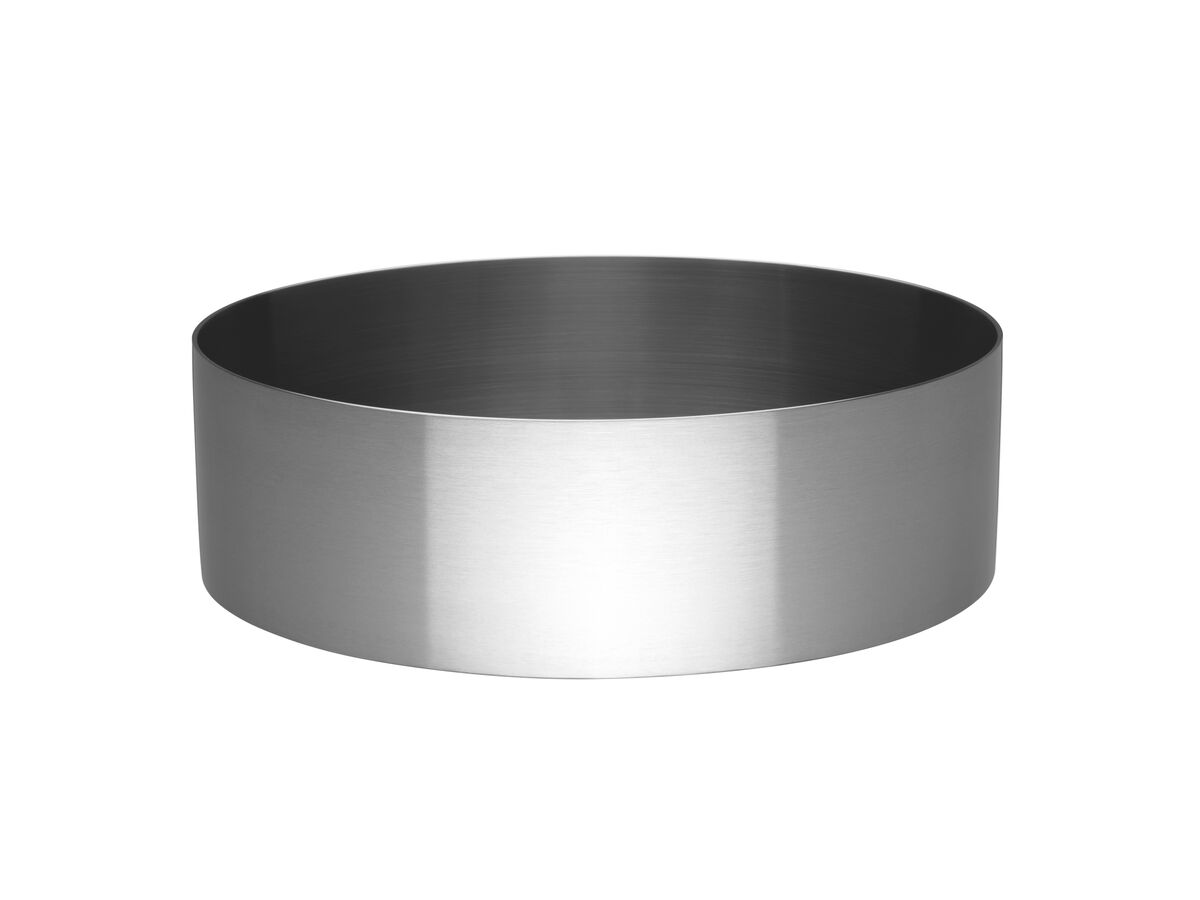 Reece Kado Aspect Stainless Steel Basin Round 400mm With Plug & Waste Brushed Nickel