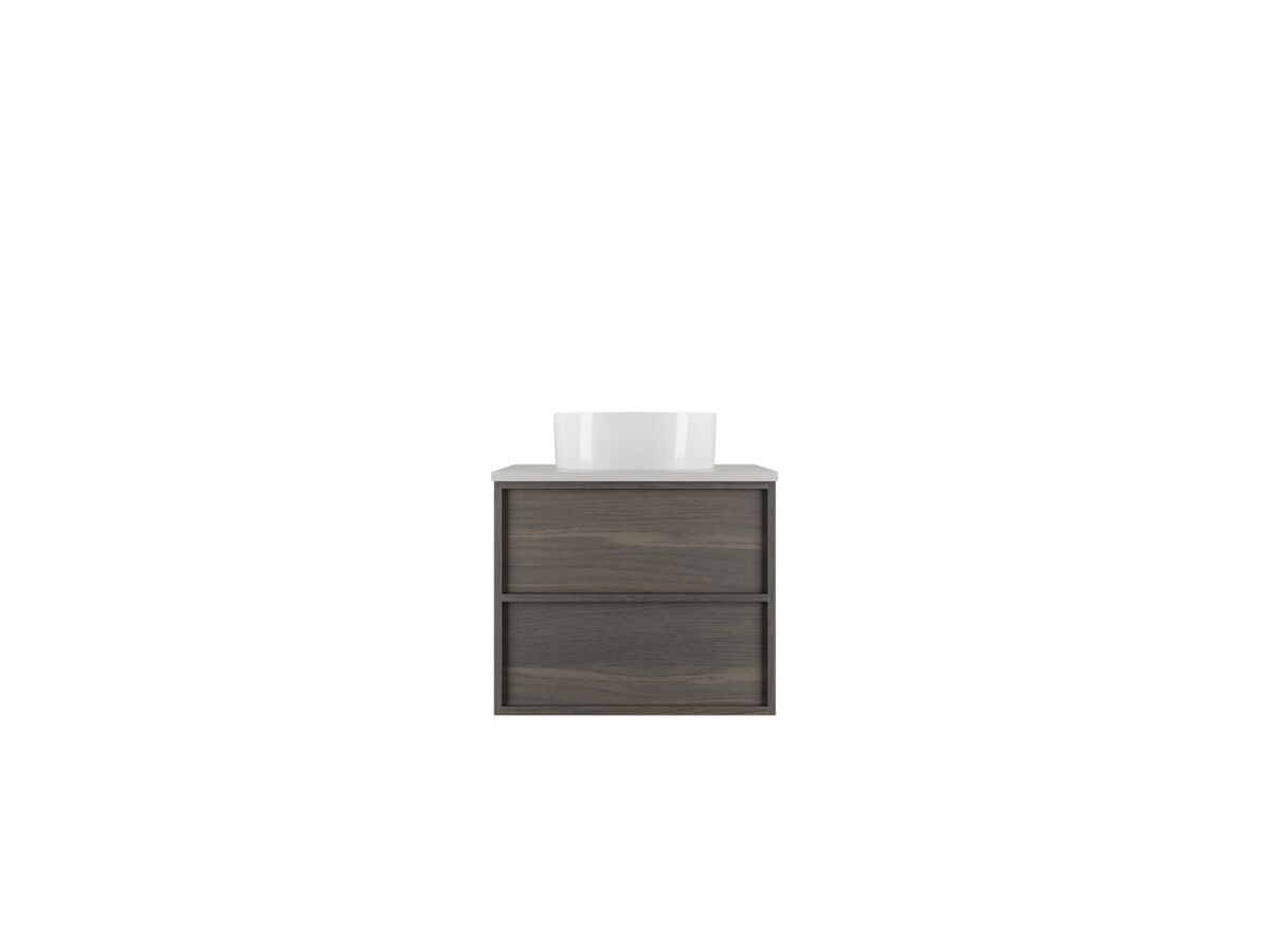 reece Kado Aspect Wall Hung Vanity Unit 600mm 2 Drawer Corian 20mm Top