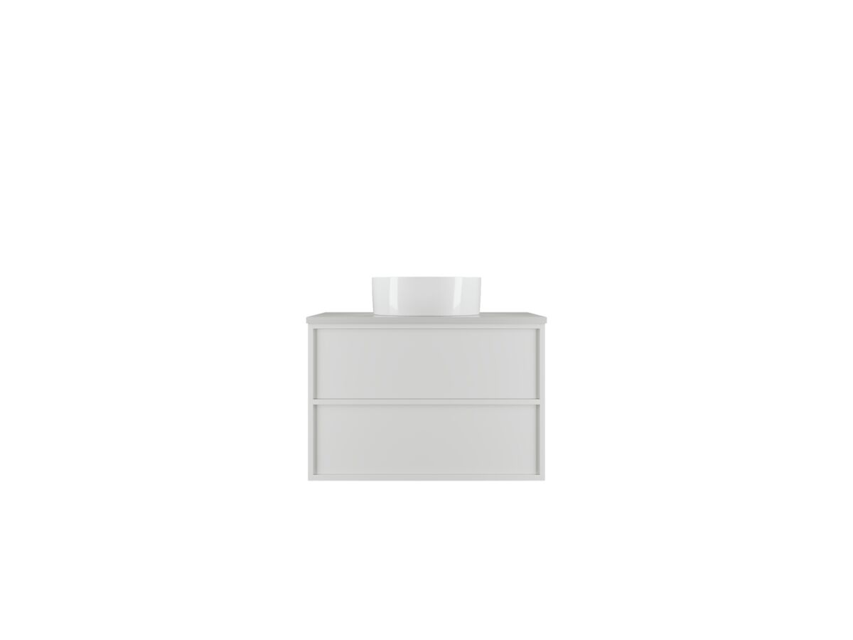 reece Kado Aspect Wall Hung Vanity Unit 750mm 2 Drawer Corian 20mm Top