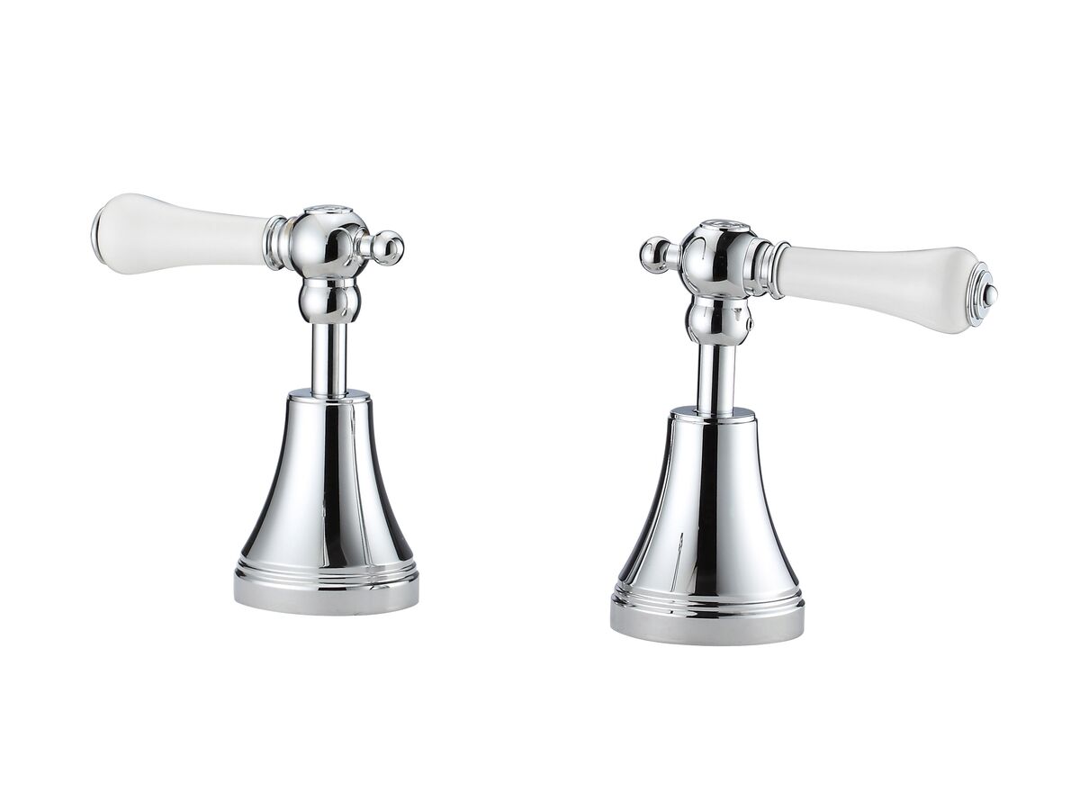 Reece Kado Era Basin Top Assemblies Lever Porcelain Handle Chrome