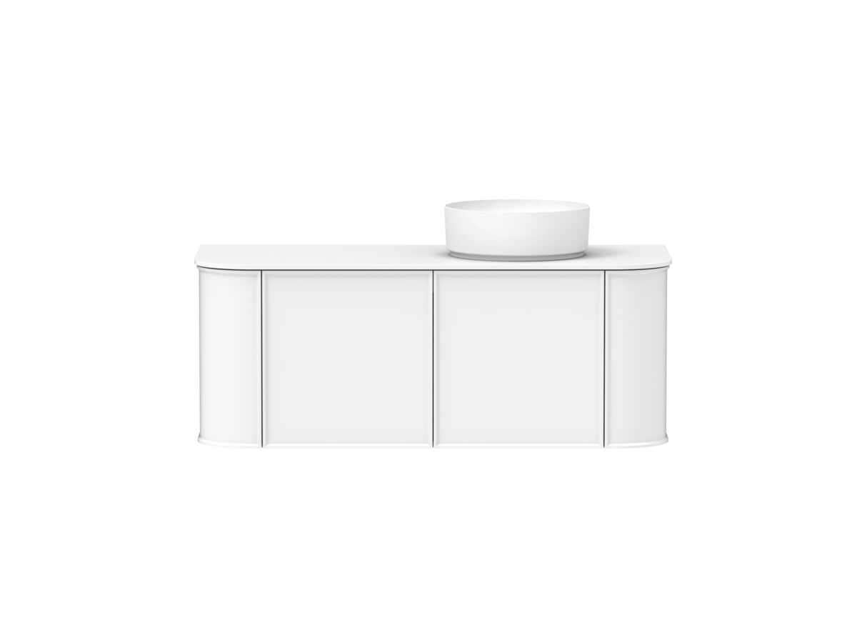 reece Kado Era Double Curve All Door 1200mm Wall Hung Vanity with Right Hand Basin 12mm Durasein Top