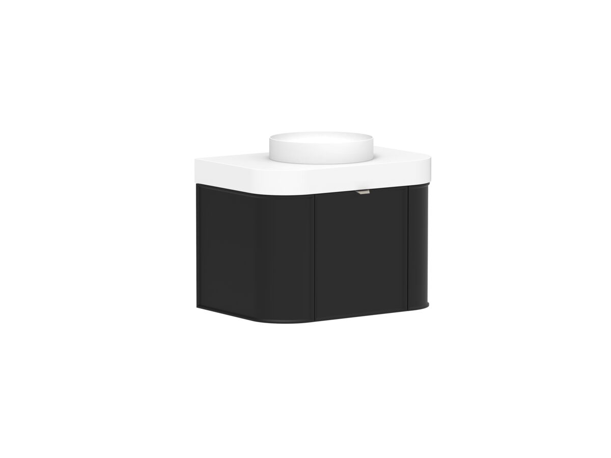 Reece Kado Era Double Curve All Door 750mm Wall Hung Vanity Centre Basin 90mm Durasein Top
