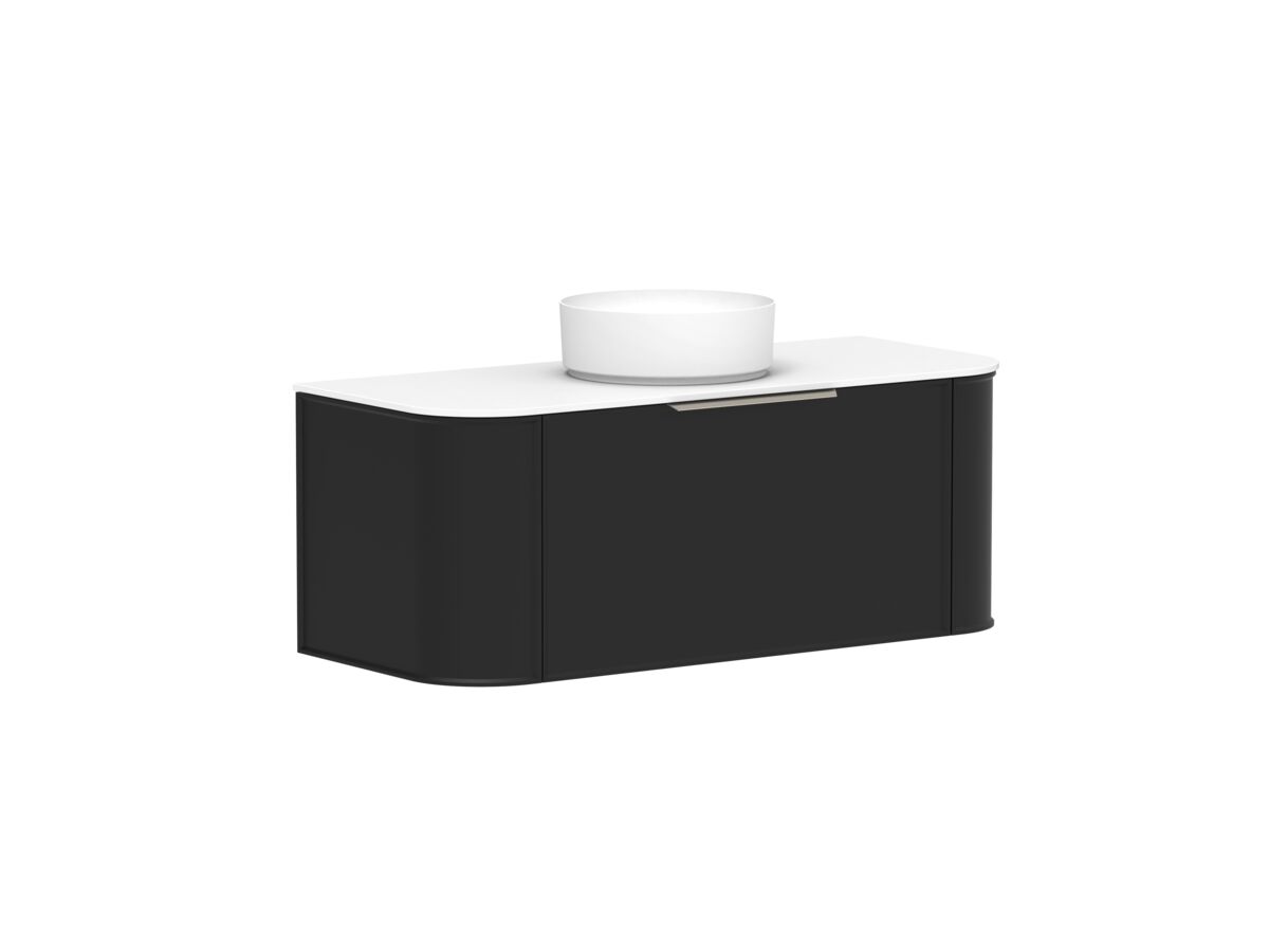 Reece Kado Era Double Curve All Drawer 1200mm Wall Hung Vanity With Centre Basin 12mm Durasein Top