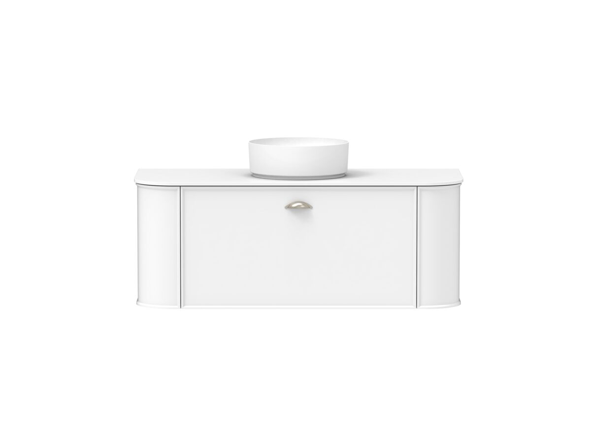 reece Kado Era Double Curve All Drawer 1200mm Wall Hung Vanity with Centre Basin 12mm Durasein Top