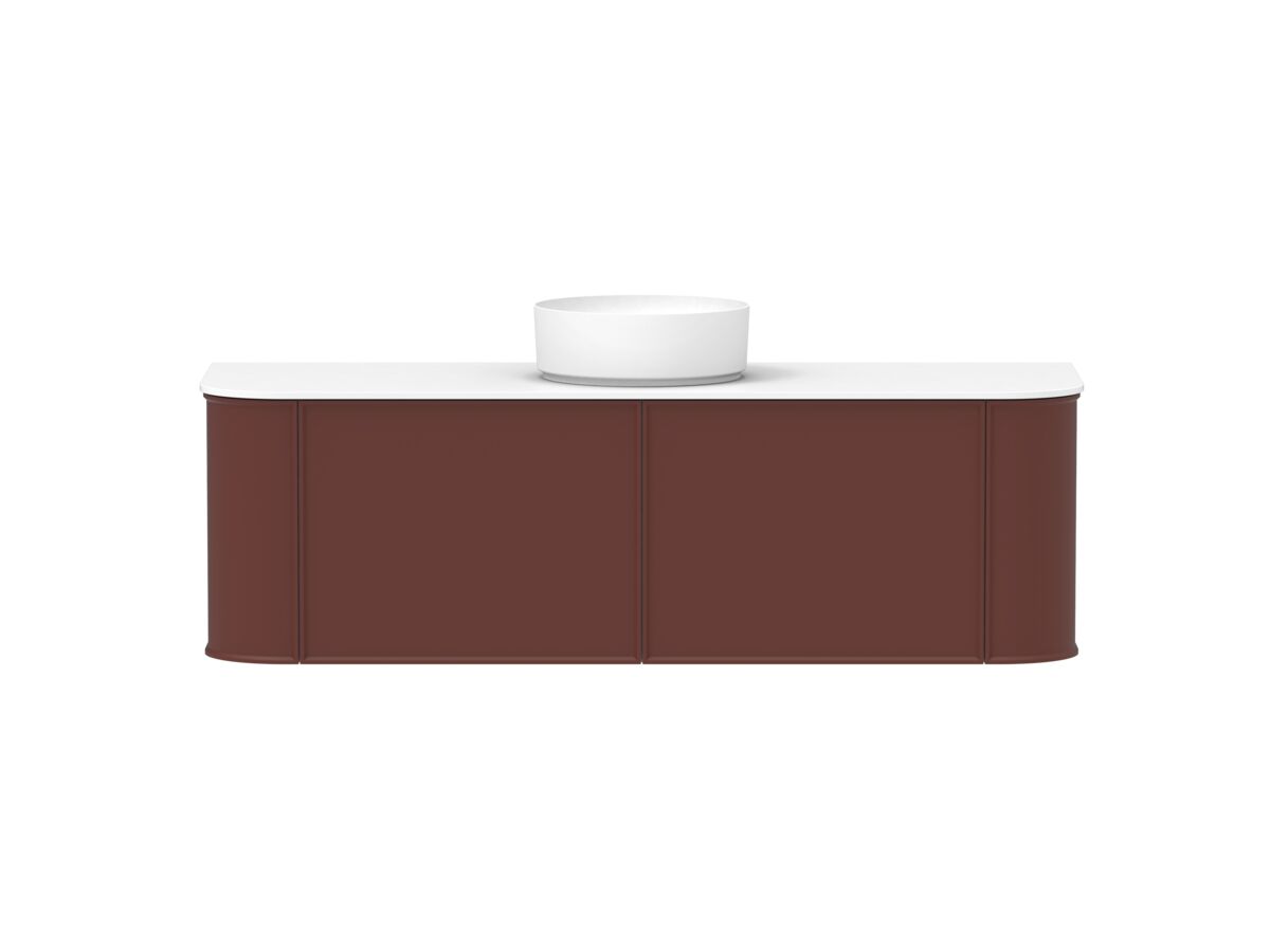 Reece Kado Era Double Curve All Drawer 1500mm Wall Hung Vanity With Centre Basin 12mm Durasein Top