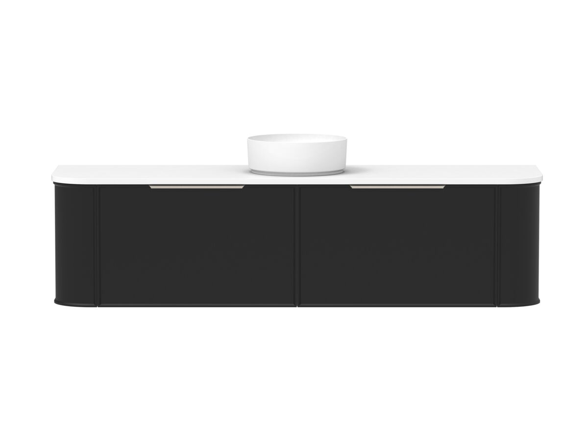 Reece Kado Era Double Curve All Drawer 1800mm Wall Hung Vanity With Centre Basin 20mm Caesarstone Mineral Top