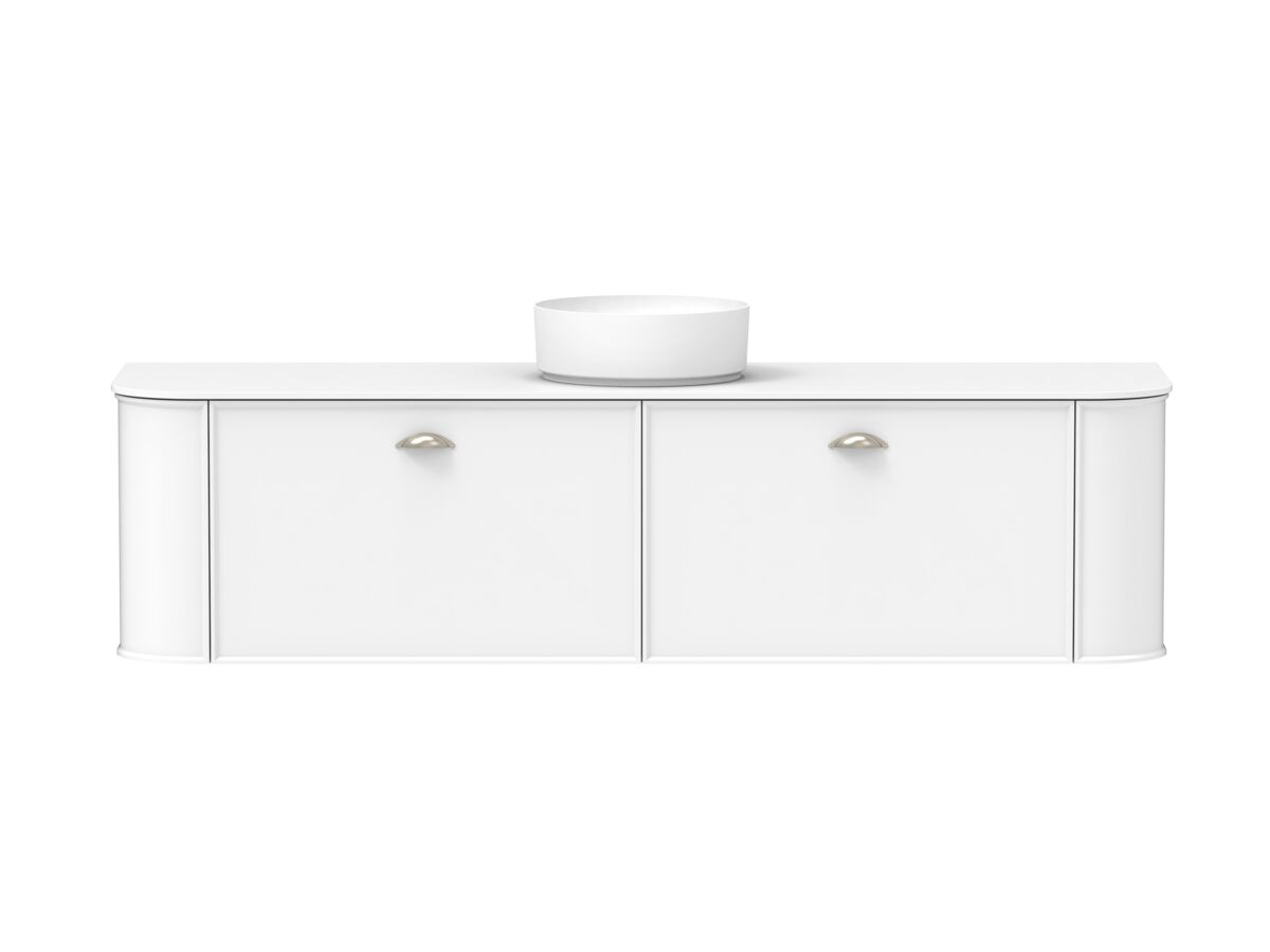 reece Kado Era Double Curve All Drawer 1800mm Wall Hung Vanity with Centre Basin 12mm Durasein Top