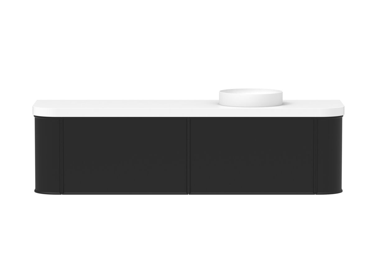 reece Kado Era Double Curve All Drawer 1800mm Wall Hung Vanity Right Hand Basin 50mm Durasein Top