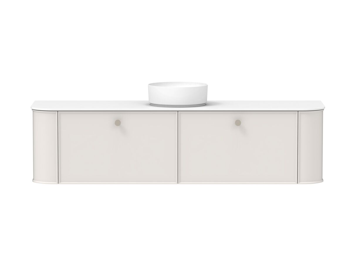 Reece Kado Era Double Curve All Drawer 1800mm Wall Hung Vanity With Centre Basin 12mm Durasein Top
