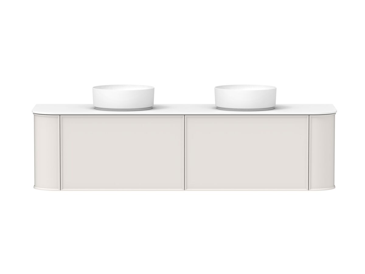 reece Kado Era Double Curve All Drawer 1800mm Wall Hung Vanity with Double Basin 12mm Durasein Top