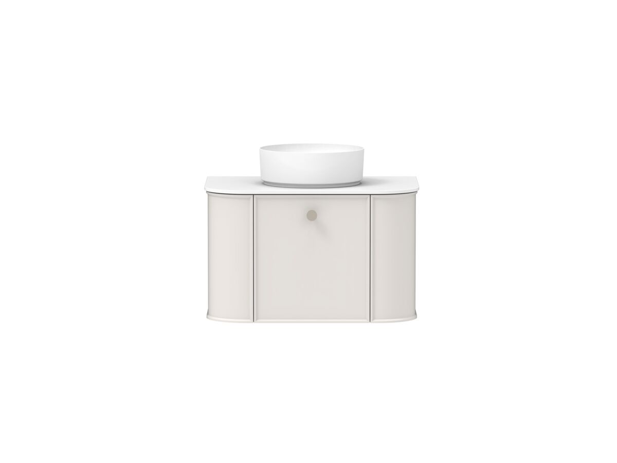Reece Kado Era Double Curve All Drawer 750mm Wall Hung Vanity With Centre Basin 12mm Durasein Top