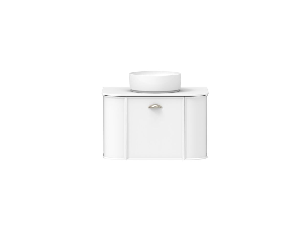 reece Kado Era Double Curve All Drawer 750mm Wall Hung Vanity with Centre Basin 12mm Durasein Top