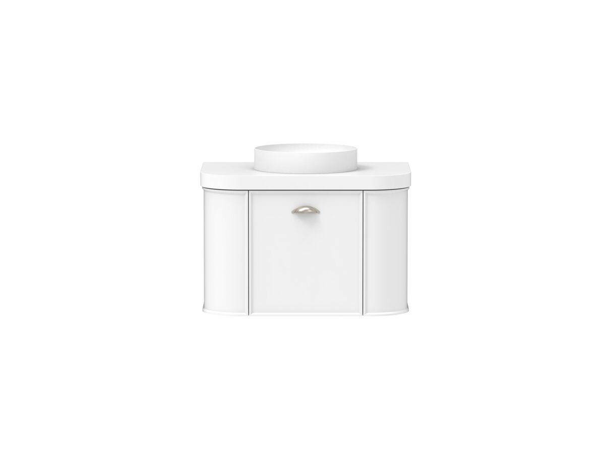 reece Kado Era Double Curve All Drawer 750mm Wall Hung Vanity Centre Basin 50mm Durasein Top