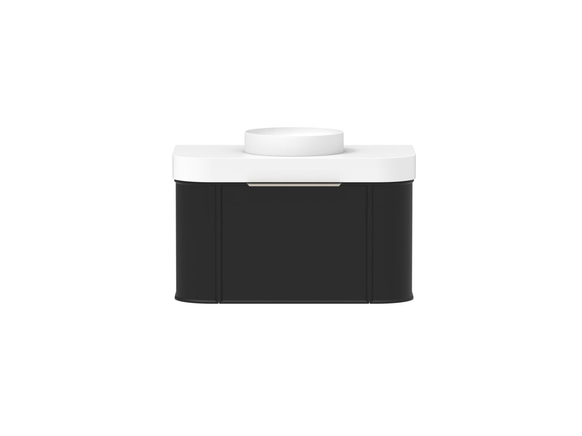 Reece Kado Era Double Curve All Drawer 900mm Wall Hung Vanity Centre Basin 90mm Durasein Top