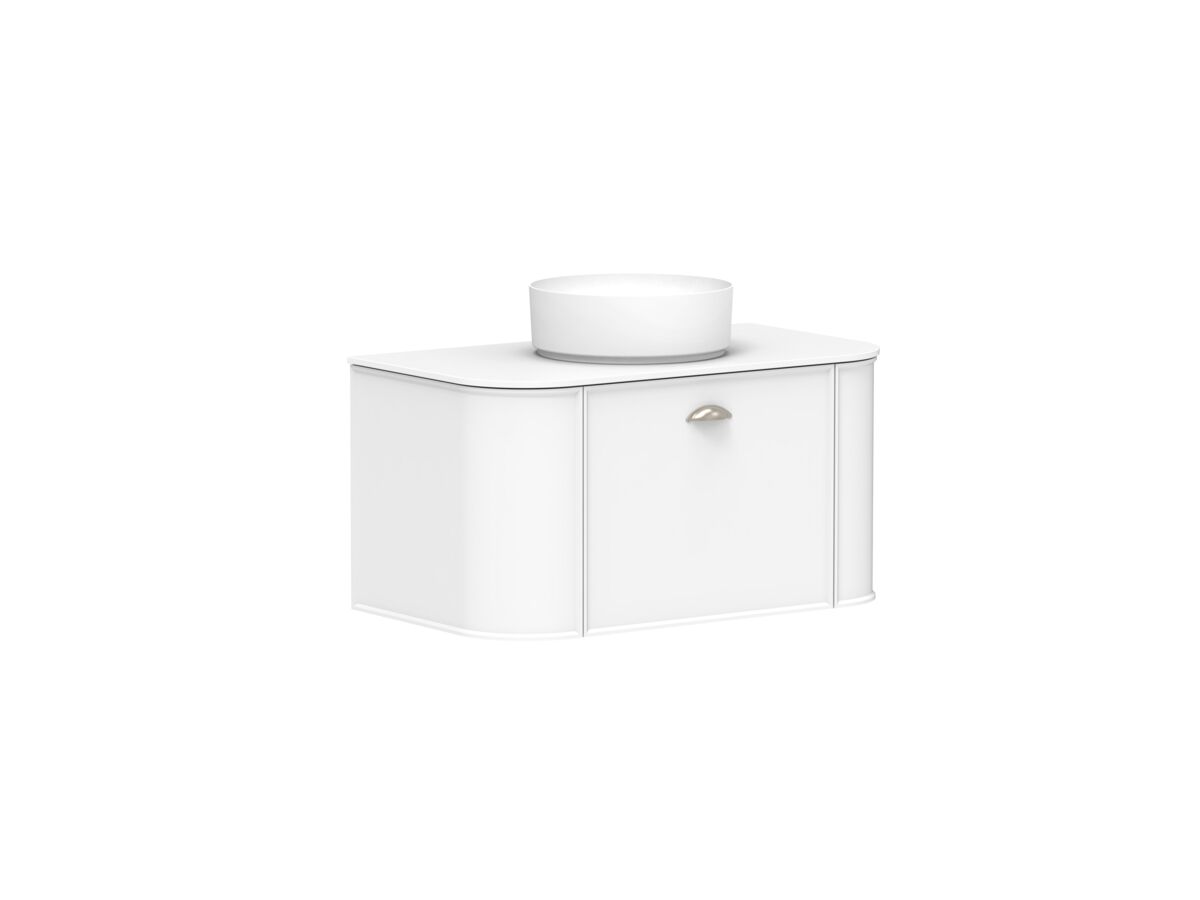 Reece Kado Era Double Curve All Drawer 900mm Wall Hung Vanity With Centre Basin 12mm Durasein Top