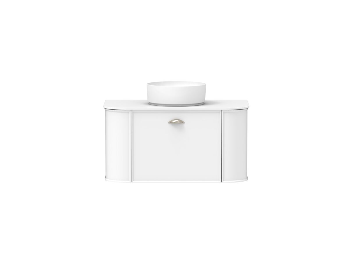 reece Kado Era Double Curve All Drawer 900mm Wall Hung Vanity with Centre Basin 12mm Durasein Top