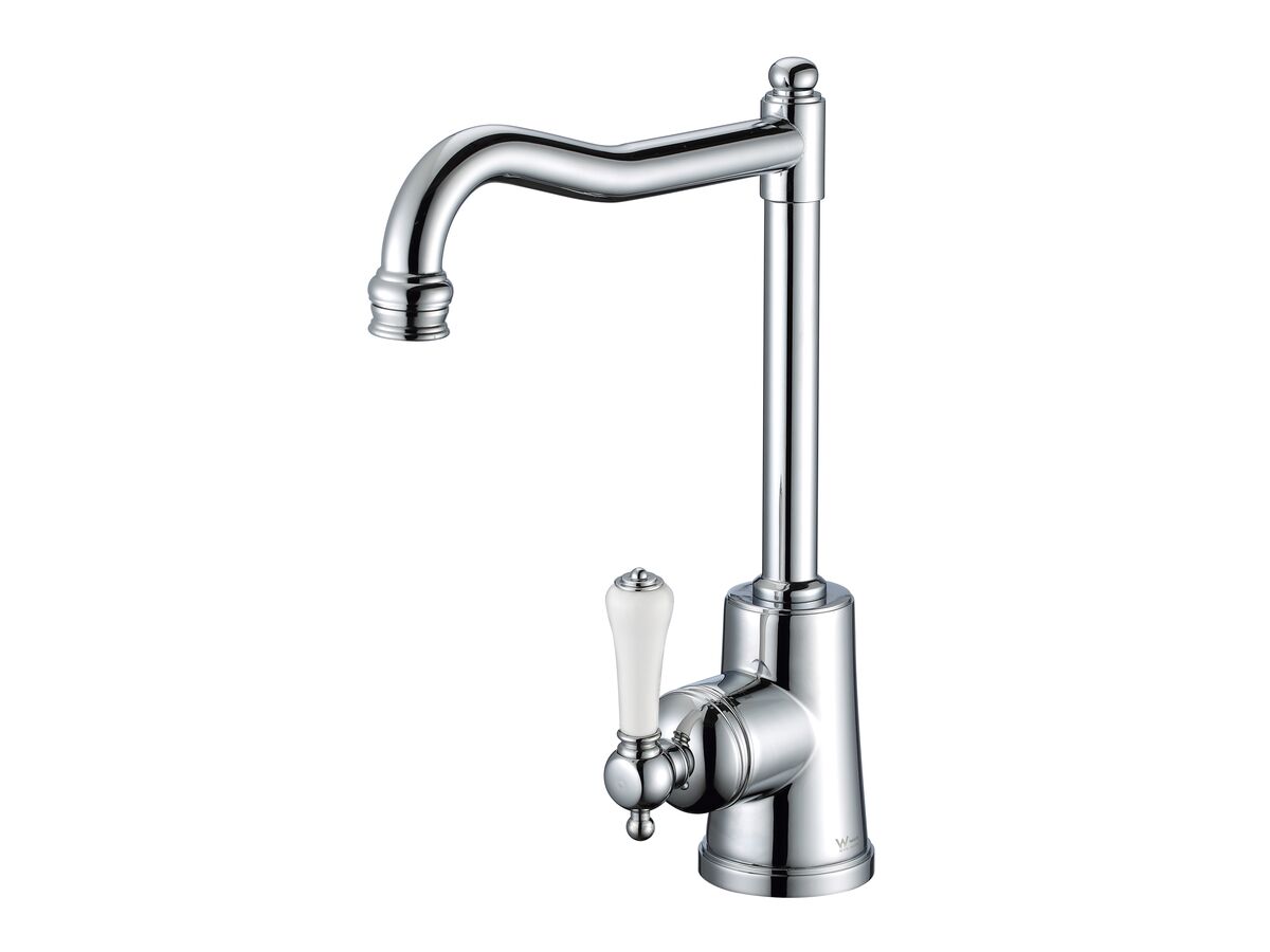 reece Kado Era English Sink Mixer Large Porcelain Handle Chrome (5 Star)