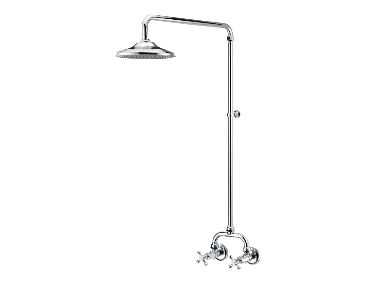 reece Kado Era Exposed Shower Set Cross Handles Chrome (3 Star)