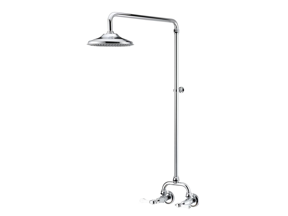 reece Kado Era Exposed Shower Set Lever Handle Porcelain Handle Chrome (3 Star)