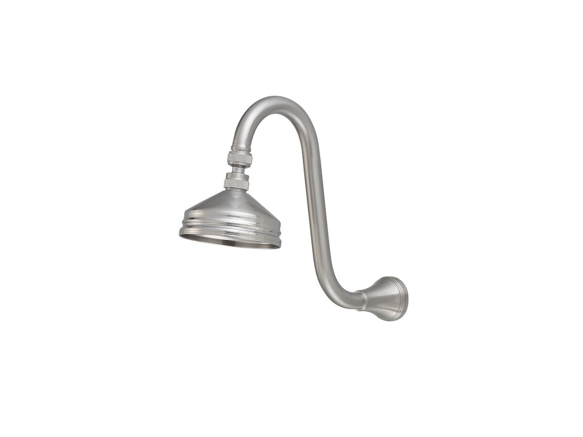 reece Kado Era Gooseneck Shower Arm & Rose Brushed Nickel (3 Star)