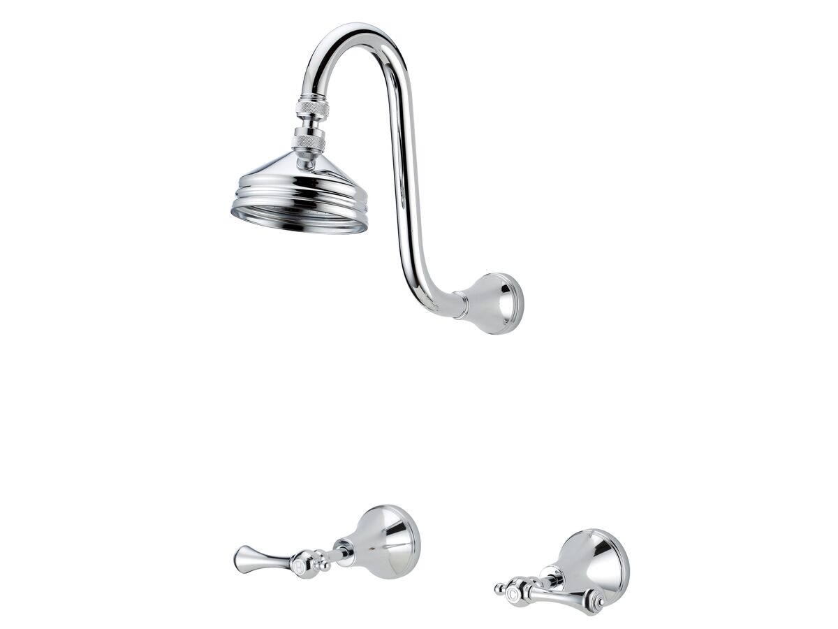 reece Kado Era Gooseneck Shower Set Lever Handle Chrome (3 Star)