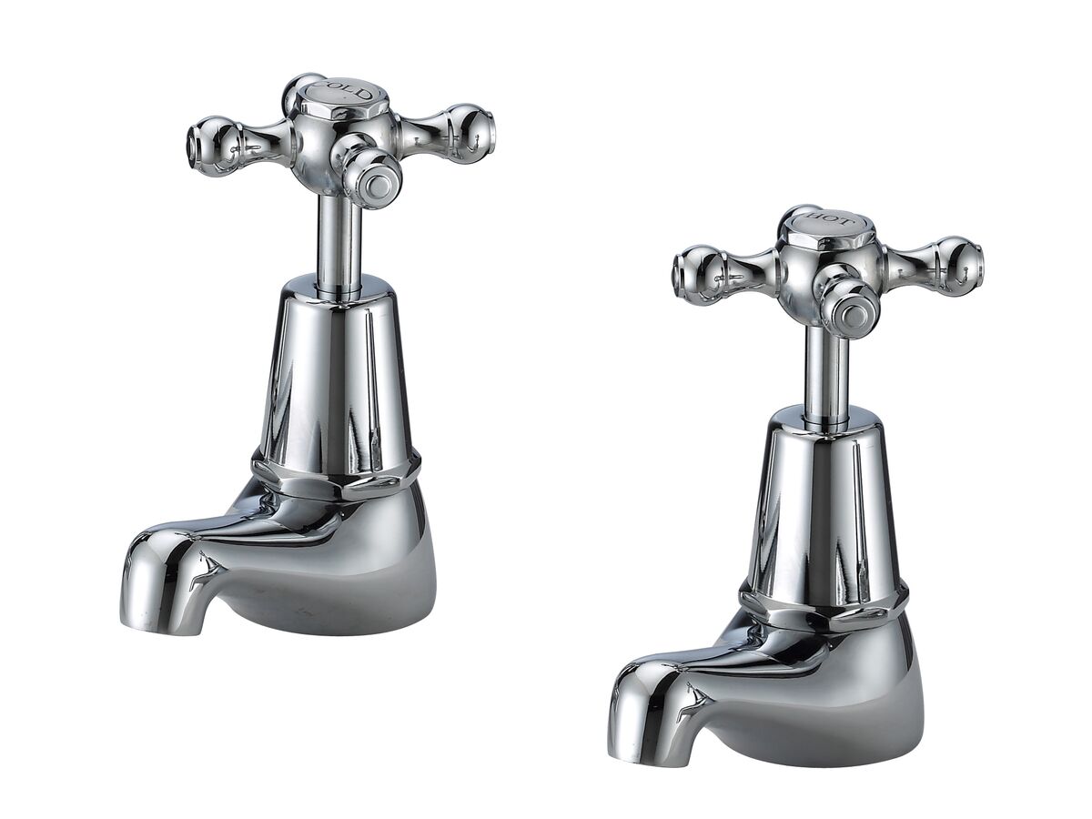 reece Kado Era Pillar Taps Cross Handles Chrome (5 Star)