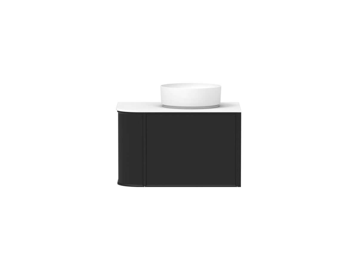 reece Kado Era Single Curve All Drawer 750mm Wall Hung Vanity with Centre Basin 12mm Durasein Top