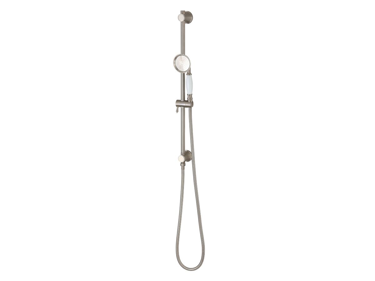 reece Kado Era Single Rail Shower with Top Rail Water Inlet Brushed Nickel (4 Star)