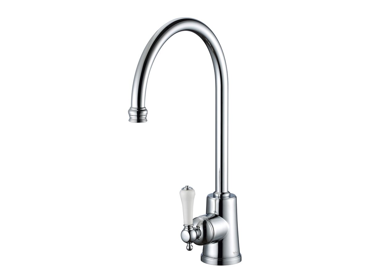 reece Kado Era Sink Mixer Large Porcelain Handle Chrome (5 Star)