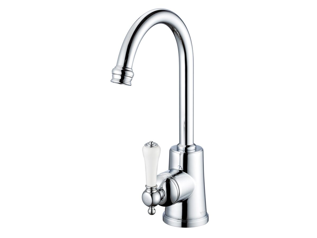 reece Kado Era Sink Mixer Small Porcelain Handle Chrome (5 Star)