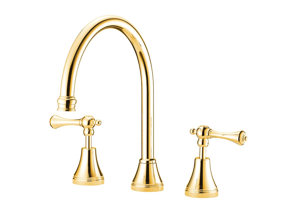 reece Kado Era Swivel Hob Set Lever Handle Brass Gold (5 Star)