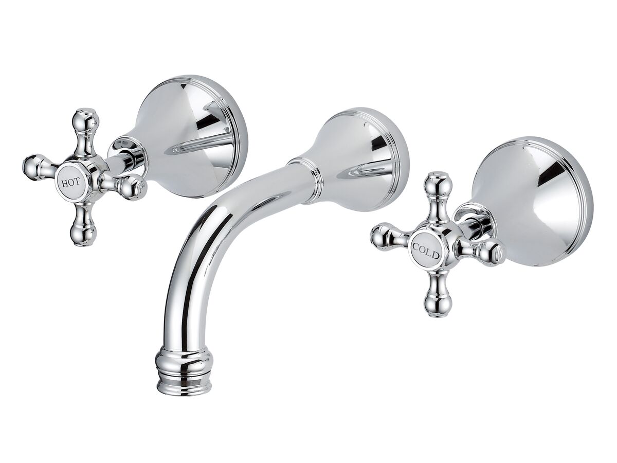 reece Kado Era Wall Bath Set 150mm Cross Handles Chrome