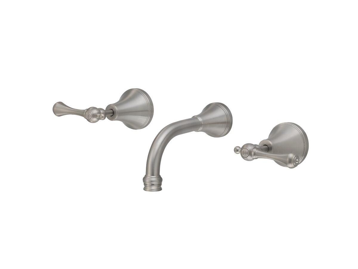 reece Kado Era Wall Bath Set 150mm Lever Handle Brushed Nickel