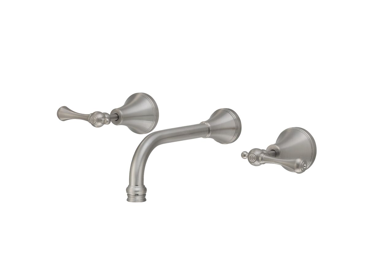 reece Kado Era Wall Bath Set 200mm Lever Handle Brushed Nickel
