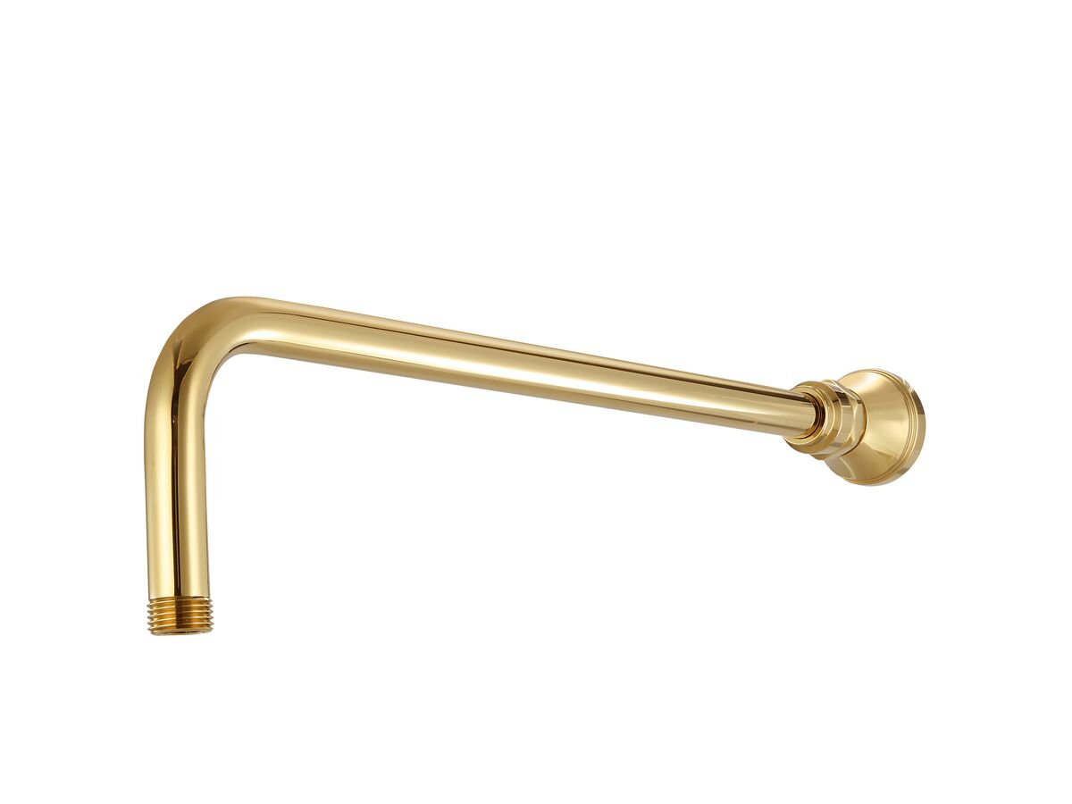 reece Kado Era Wall Straight Shower Arm 450mm Brass Gold (4 Star)