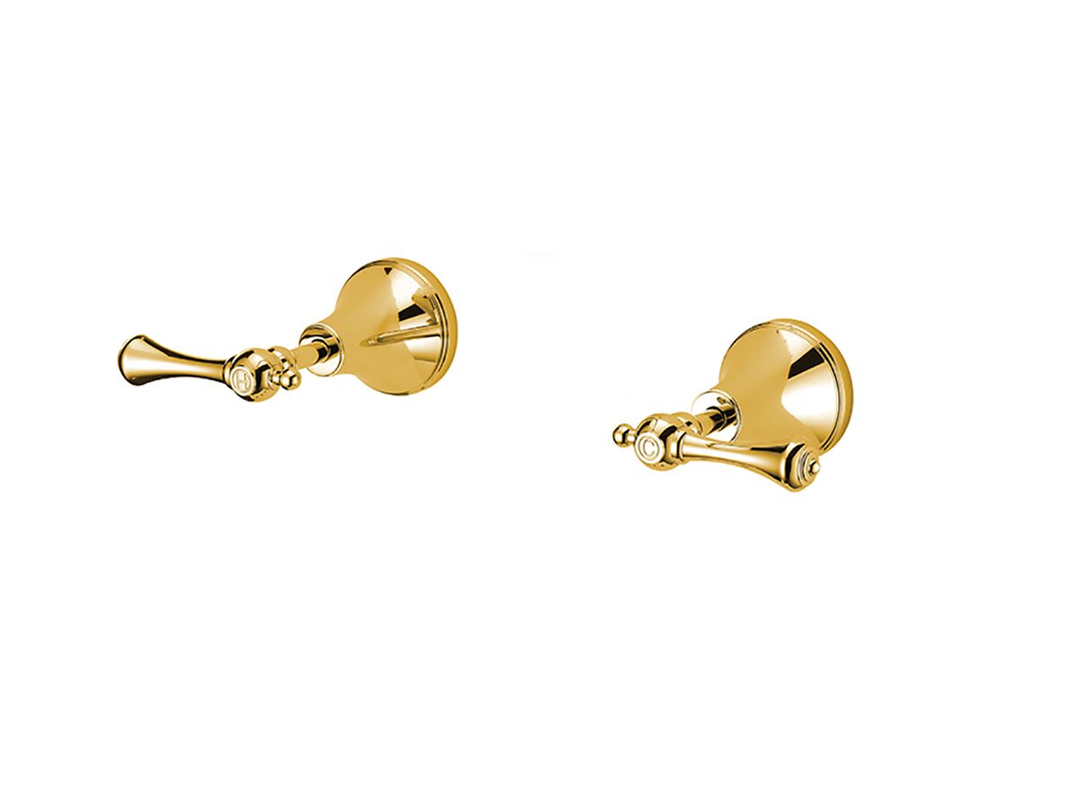 reece Kado Era Wall Top Assemblies Lever Handle Brass Gold