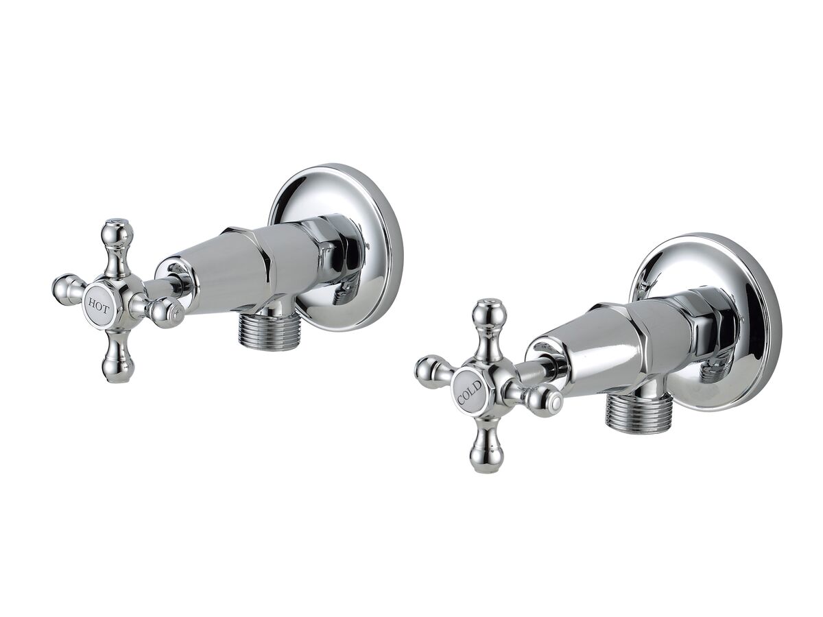 reece Kado Era Washing Machine Stops Cross Handles Chrome
