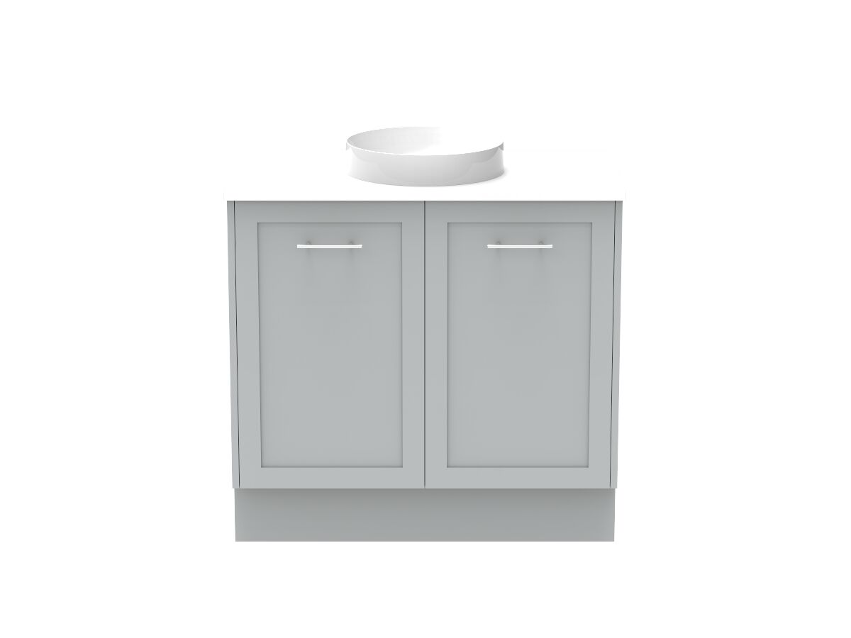 Reece Kado Lux All Door 900mm Floor Mounted Vanity Centre Basin 20mm Cherry Pie Top
