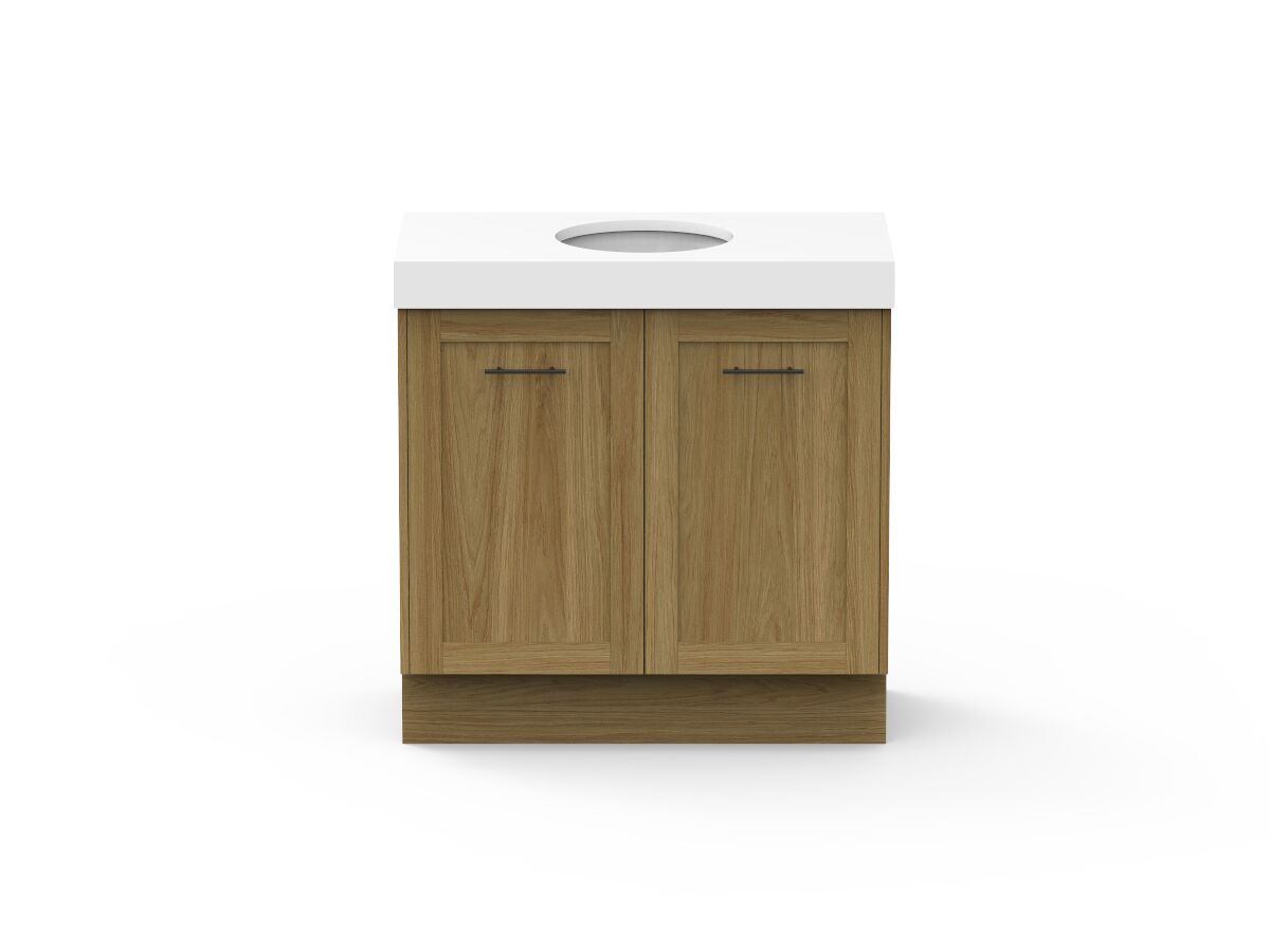 Reece Kado Lux All Door 900mm Floor Mounted Vanity Centre Basin 90mm Cherry Pie Top
