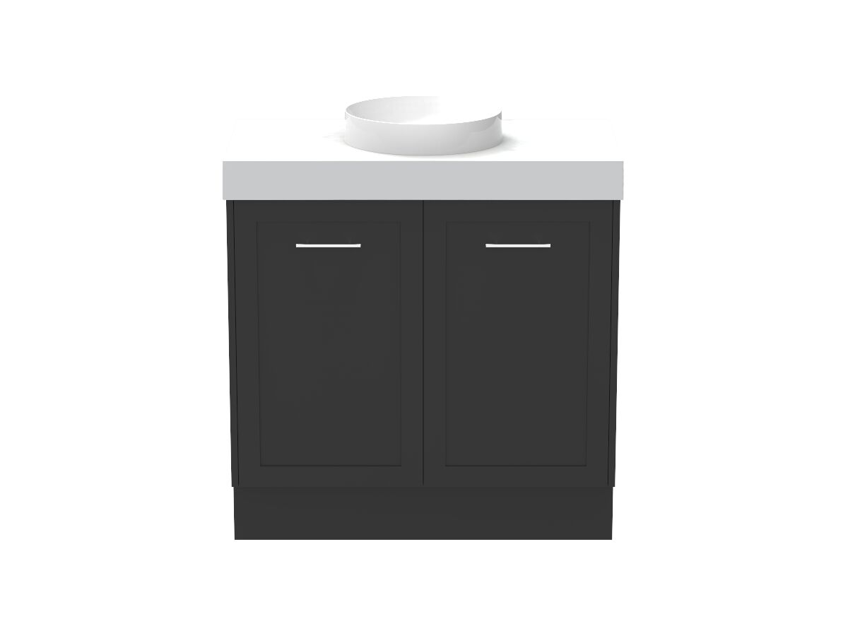 reece Kado Lux All Door 900mm Floor Mounted Vanity Centre Basin 90mm Cherry Pie Top