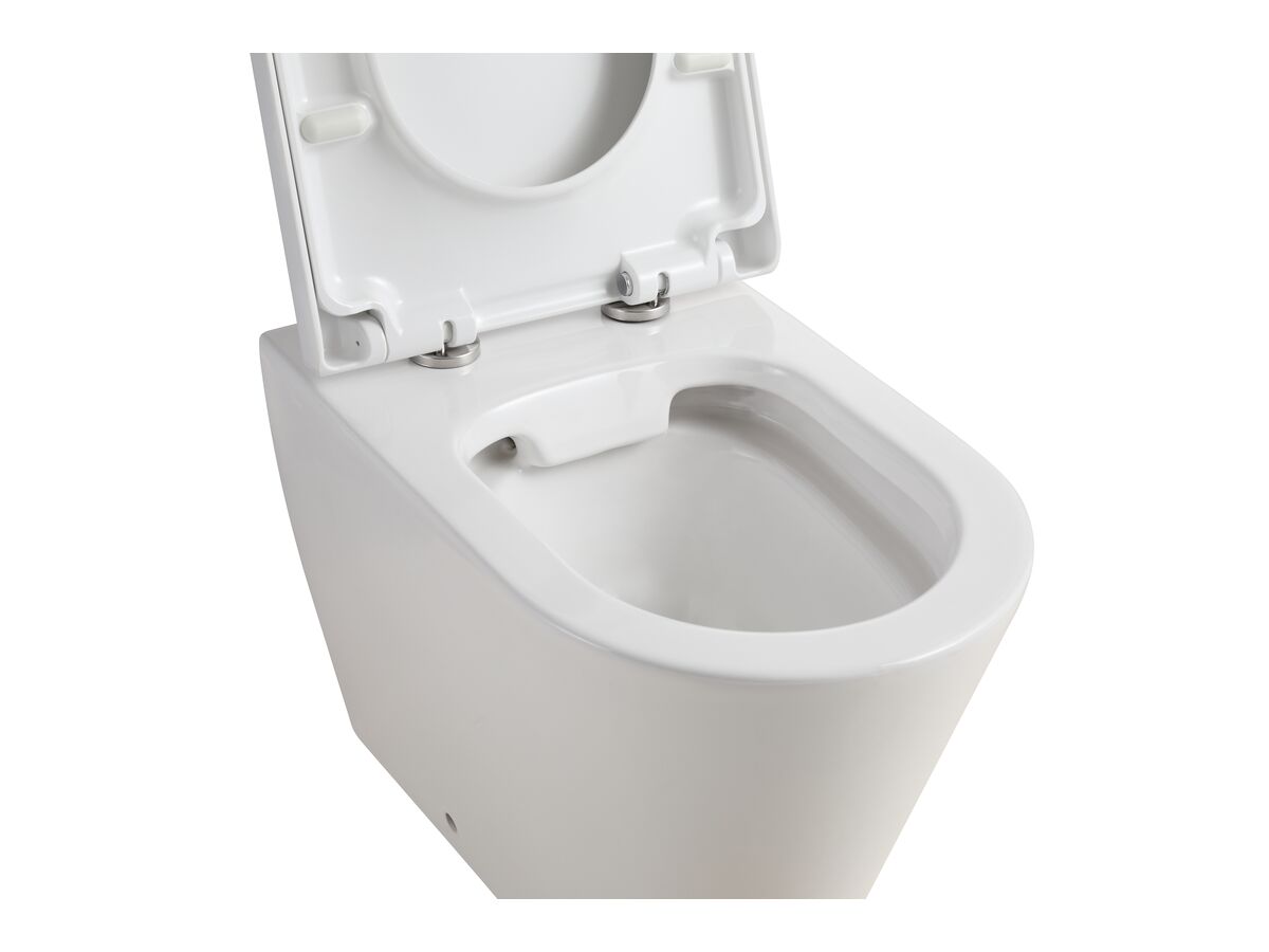 Reece Kado Lux Back To Wall Rimless Pan With Soft Close Quick Release Seat (4 Star)