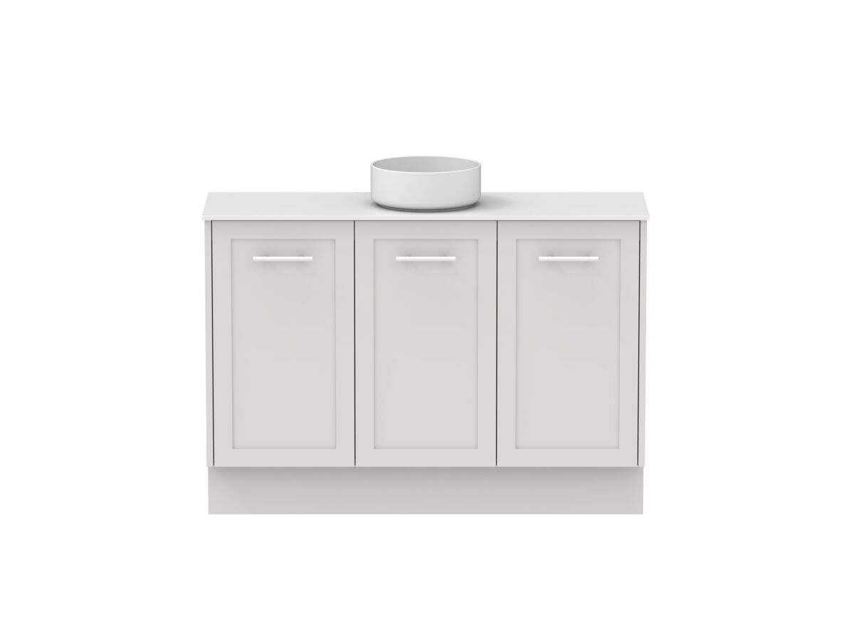 reece Kado Lux Ensuite All Door 1200mm Floor Mounted Vanity Centre Basin 12mm Durasein Top