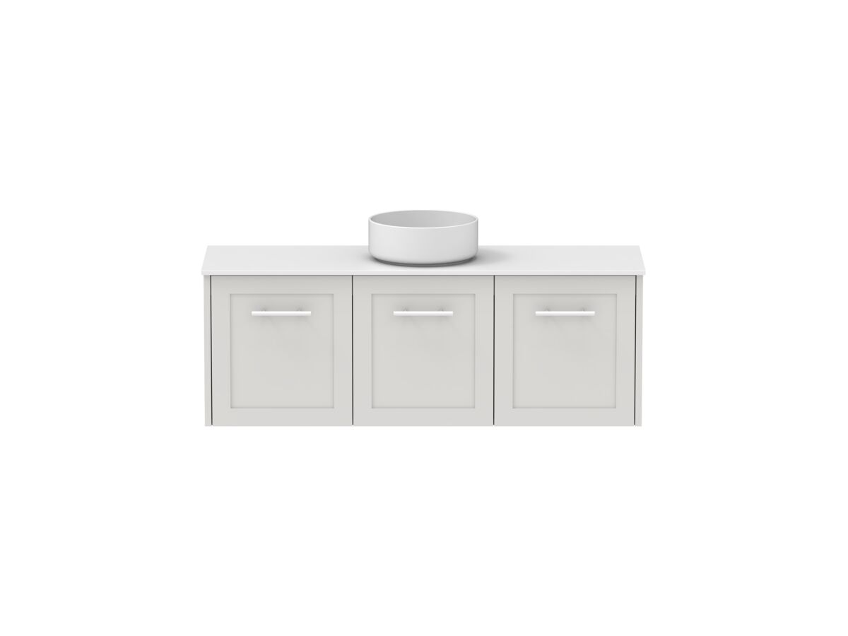 reece Kado Lux Ensuite All Door 1200mm Wall Hung Vanity Centre Basin 12mm Durasein Top