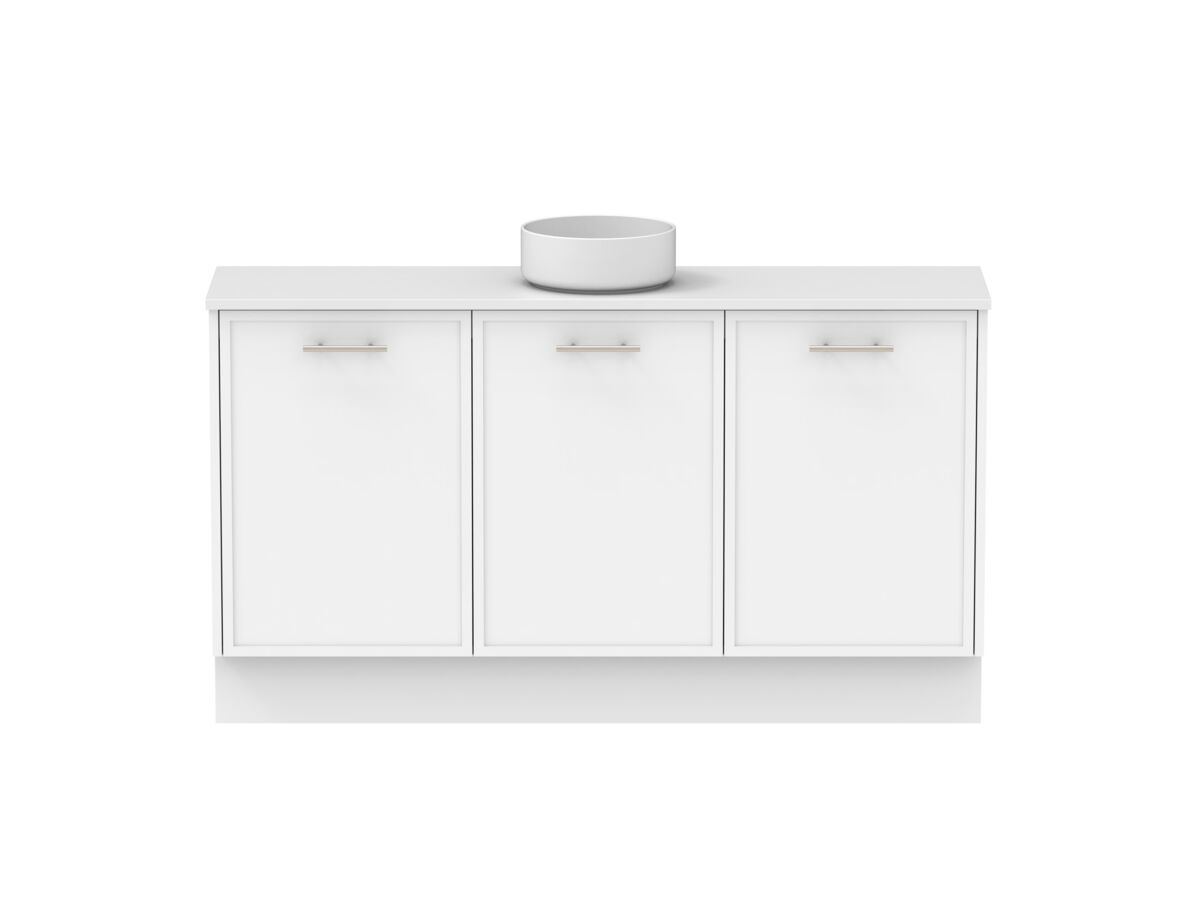 Reece Kado Lux Ensuite All Door 1500mm Floor Mounted Vanity Centre Basin 20mm Cherry Pie Top