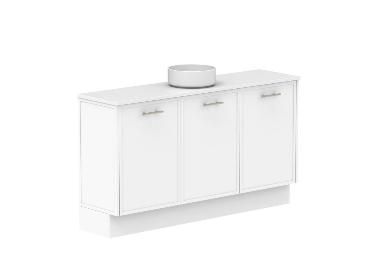 Reece Kado Lux Ensuite All Door 1500mm Floor Mounted Vanity Centre Basin 20mm Cherry Pie Top