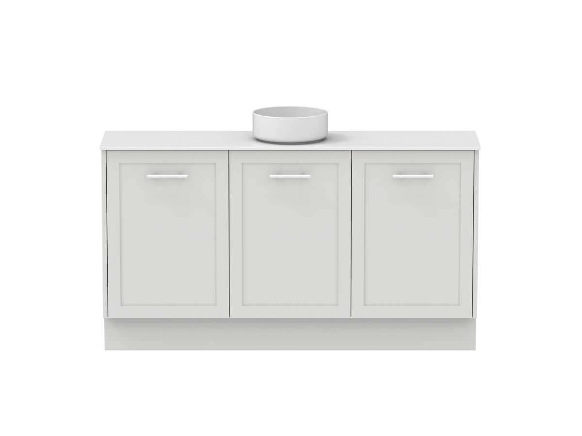 reece Kado Lux Ensuite All Door 1500mm Floor Mounted Vanity Centre Basin 12mm Durasein Top