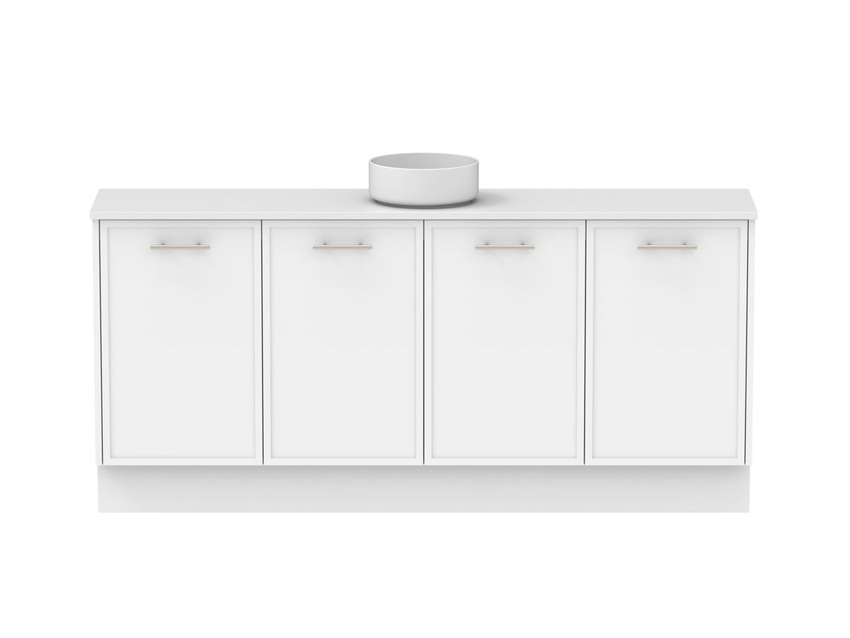 Reece Kado Lux Ensuite All Door 1800mm Floor Mounted Vanity Centre Basin 20mm Cherry Pie Top