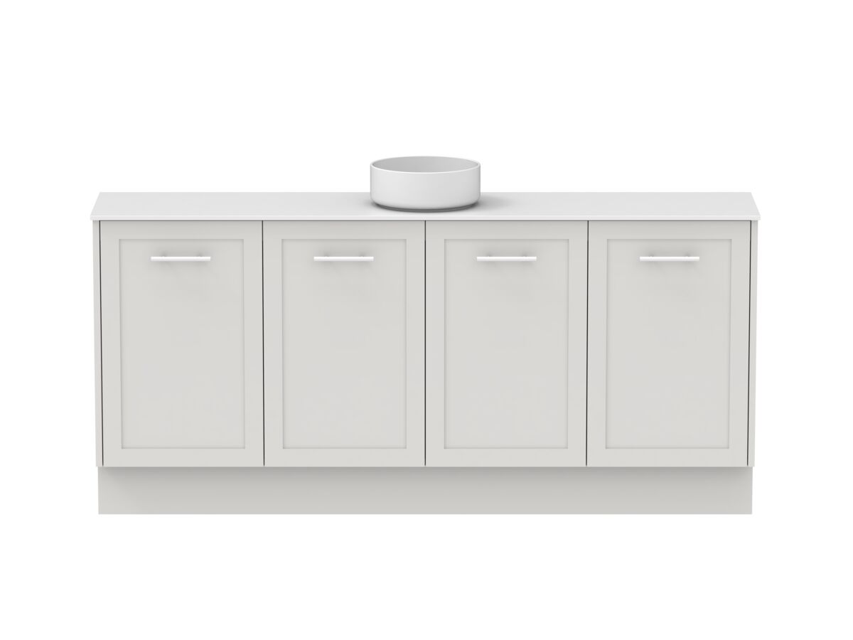 reece Kado Lux Ensuite All Door 1800mm Floor Mounted Vanity Centre Basin 12mm Durasein Top