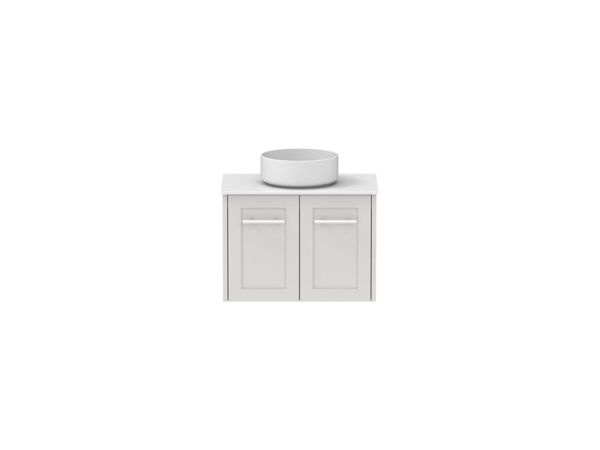 reece Kado Lux Ensuite All Door 600mm Wall Hung Vanity Centre Basin 12mm Durasein Top